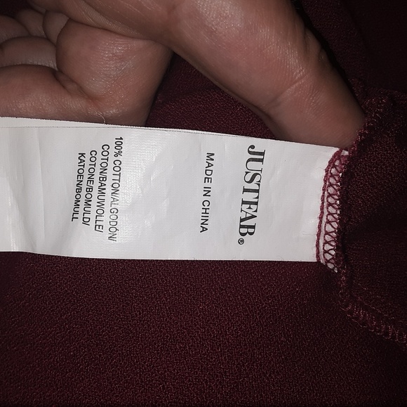 Justfab Drapey Tunic Blouse - Picture 6 of 7